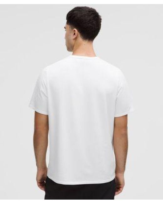 lululemon athletica White – Organic Classic-Fit T-Shirt – – Size Large for men