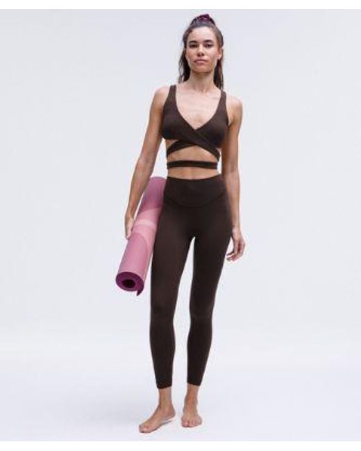 lululemon athletica Brown Wunder Under Nulu High-Rise Leggings 25"