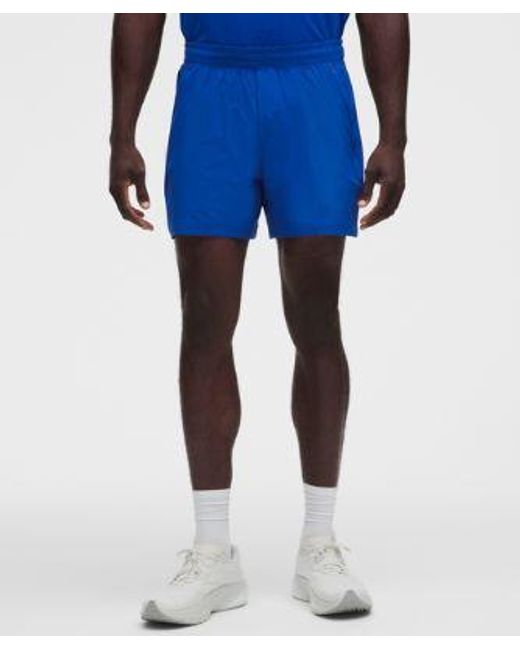 lululemon athletica Blue Pace Breaker Linerless Short 5" for men