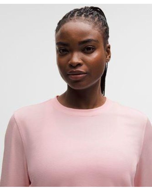 lululemon athletica Pink – Swiftly Relaxed Long-Sleeve Shirt Hip Length Fit – – Size 14