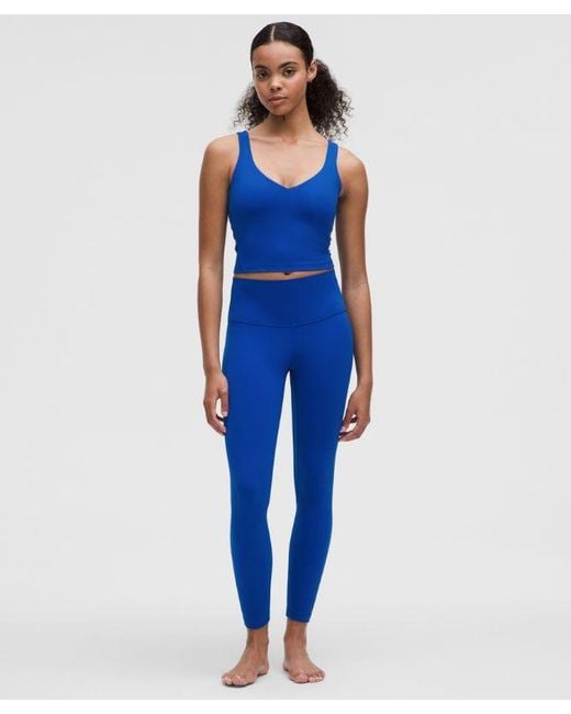 lululemon athletica Blue Align Tank Top A/B Cup Size Us 6 Uk 10 Galactic Cobalt