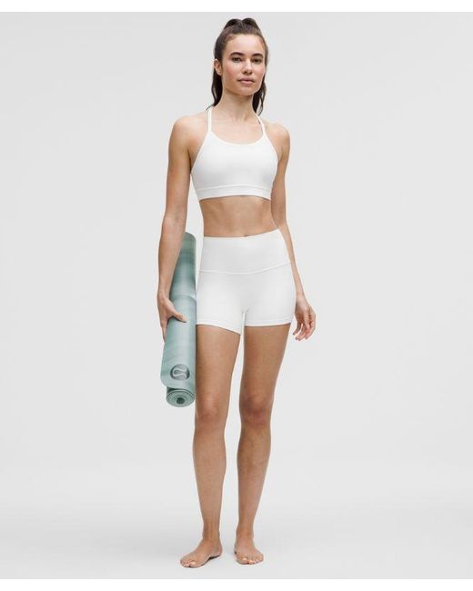 lululemon athletica White – Flow Y Mid-Support Sports Bra B/C Cup – – Size 14