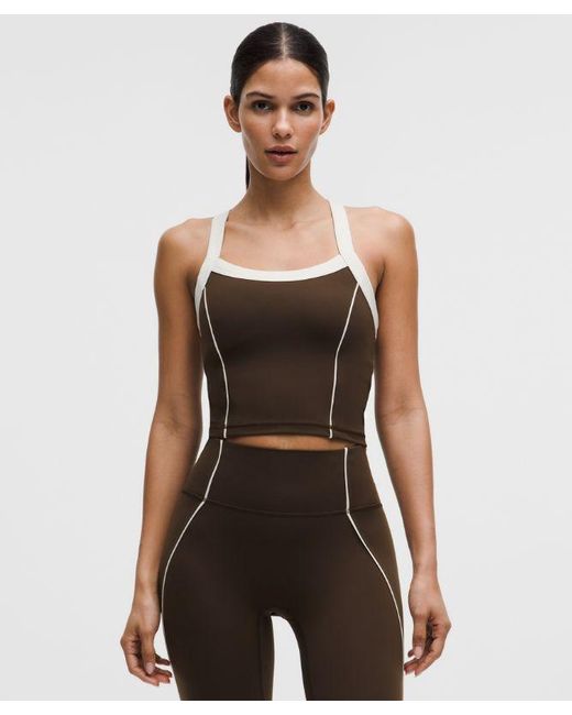 lululemon athletica Multicolor – Wunder Train Piped Strappy Tank Top Light Support, B/C Cup – – Size 14