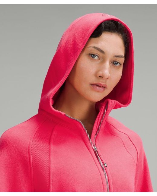 lululemon athletica Red – Scuba Oversized Half-Zip Hoodie – Color Neon/ –