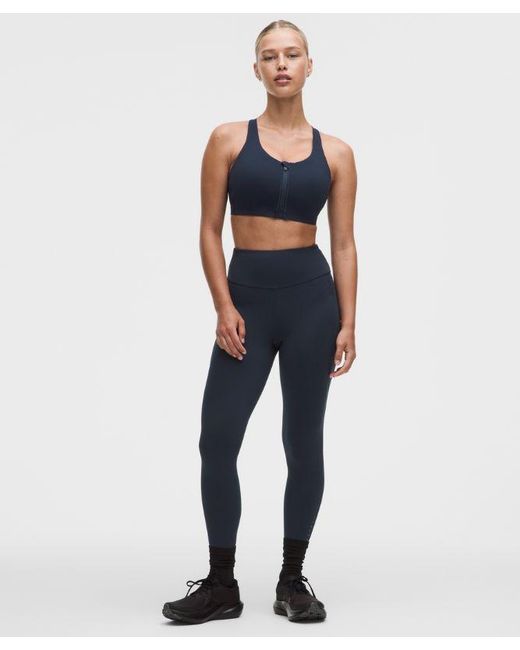 lululemon athletica White – Energy Zip-Front Sports Bra High-Support, B–G Cups – – Size 10