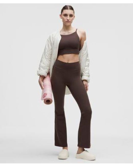 lululemon athletica Brown – Focuser High-Neck Sports Bra Light Support, A/B Cup – –