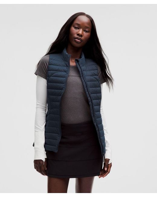 lululemon athletica Blue – Pack It Down 700-Fill Vest – – Size 18