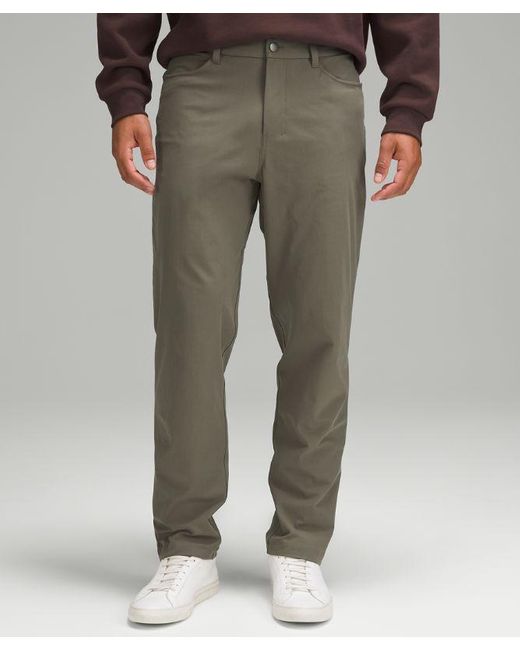 lululemon athletica Gray Abc Relaxed-fit 5 Pocket Pants 34"l Warpstreme for men