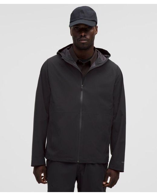 lululemon athletica Black Stretch Glyde Waterproof Jacket for men