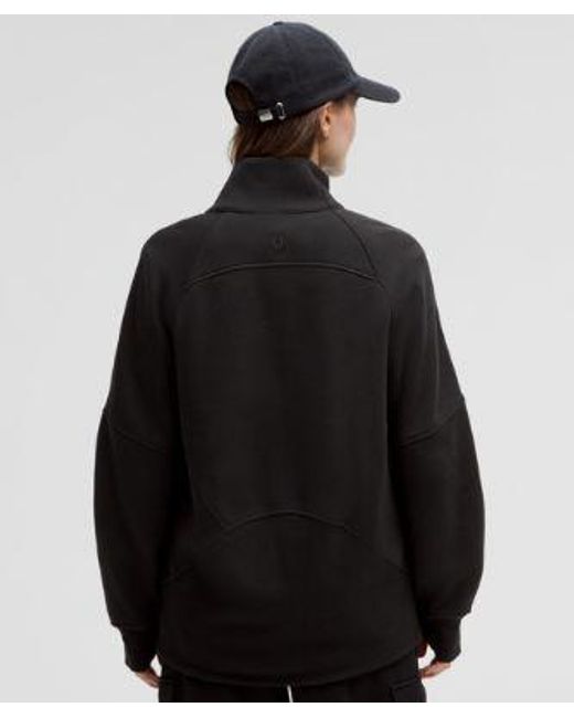 lululemon athletica Black Scuba Oversized Funnel-Neck Half Zip