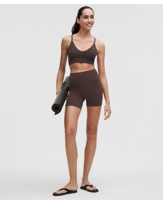 lululemon athletica Brown Align No Line High-Rise Short 6"