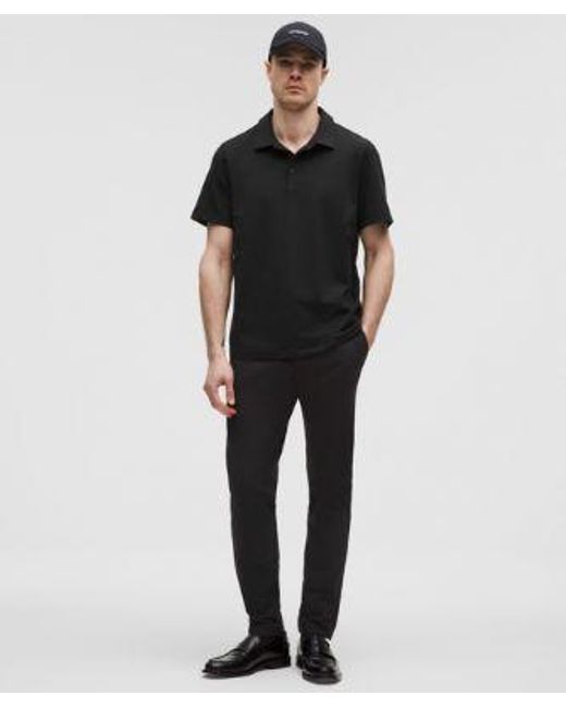 lululemon athletica Black Abc Slim-Fit Trouser 34L for men