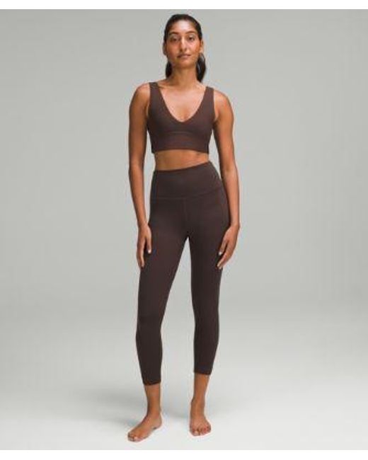 lululemon athletica Brown Align V-Neck Bra Light Support, A/B Cup