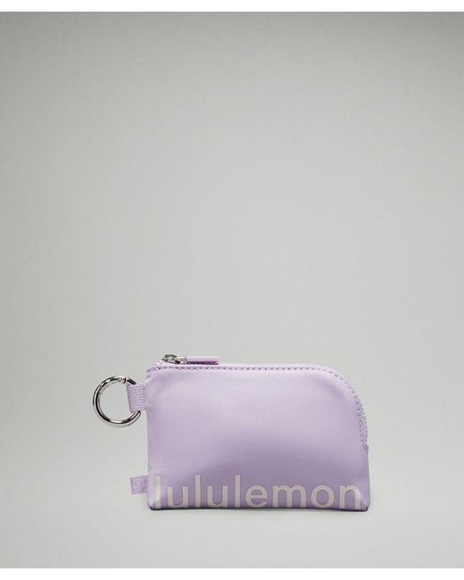 lululemon athletica Purple – Clippable Card Pouch Bag – //Pastel