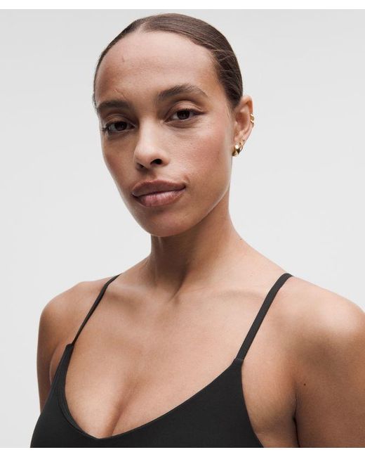 lululemon athletica Black Align Cami Bodysuit 6"