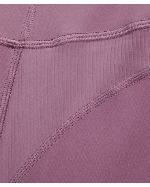 lululemon athletica Purple Groove High-Rise Ribbed Panel Tight 28"