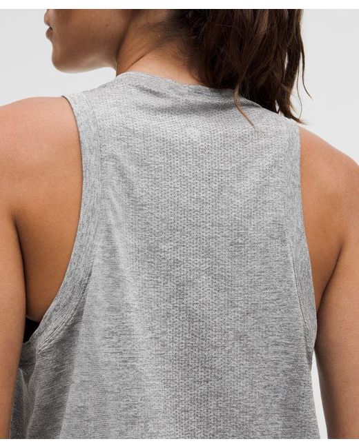 lululemon athletica Gray Swiftly Relaxed Tank Top Hip Length