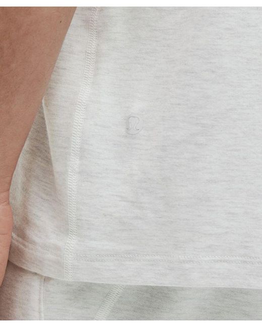lululemon athletica White Becalm Relaxed-Fit Short-Sleeve Shirt for men