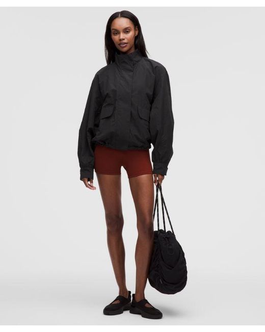 lululemon athletica Black – Oversized Cinch-Hem Reversible Jacket – – Size Large
