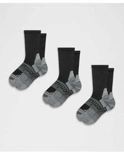 lululemon athletica Black Power Stride Cushion Crew Socks