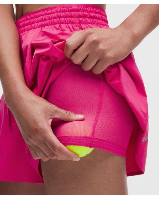 lululemon athletica Pink – Tennis Track Shorts – 4" – Size Large
