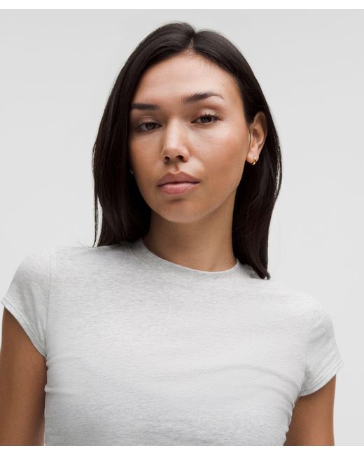 lululemon athletica White Organic Cotton Baby Tee