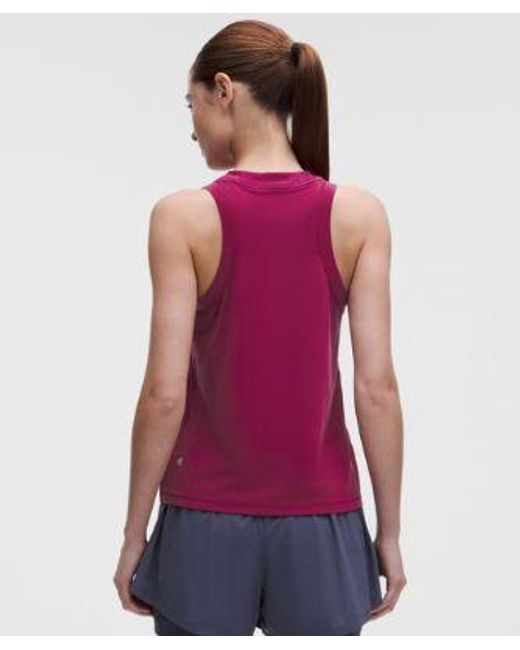 lululemon athletica Red Jersey Training Tank Top