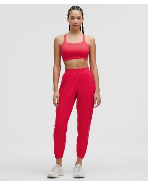 lululemon athletica Red Adapted State Perforated High-Rise Jogger
