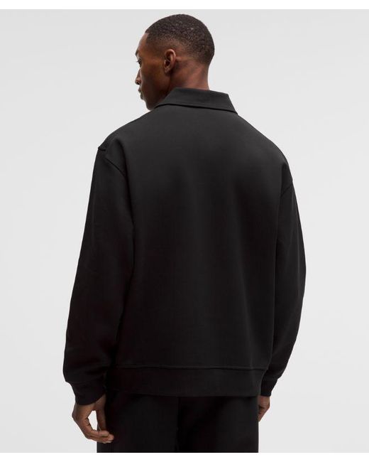 lululemon athletica Black Grand Standard Long-Sleeve Polo for men