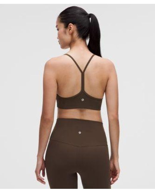 lululemon athletica Green – Flow Y Sports Bra Light Support, A/B Cup Evolve – – Size Large