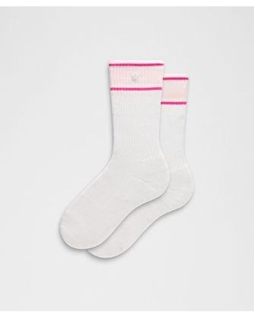 lululemon athletica White Daily Essential Crew Socks