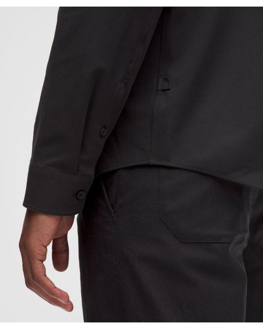 lululemon athletica Black New Venture Long-Sleeve Shirt for men