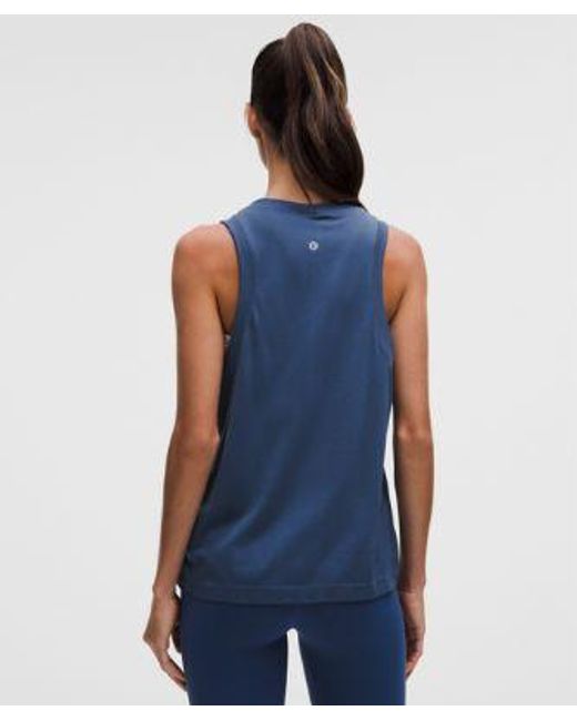 lululemon athletica Blue Swiftly Relaxed Tank Top