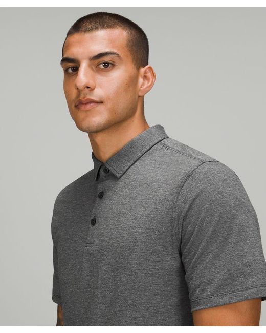 lululemon athletica Gray – Evolution Short-Sleeve Polo Shirt – / – for men