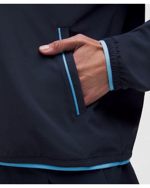 lululemon athletica Blue – Uv-Protective Lightweight Half Zip Long-Sleeve Top – – Size Large