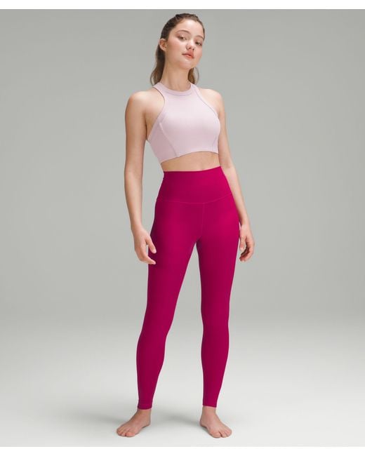 lululemon athletica Align Ribbed High-rise Yoga Pants 28 in Pink