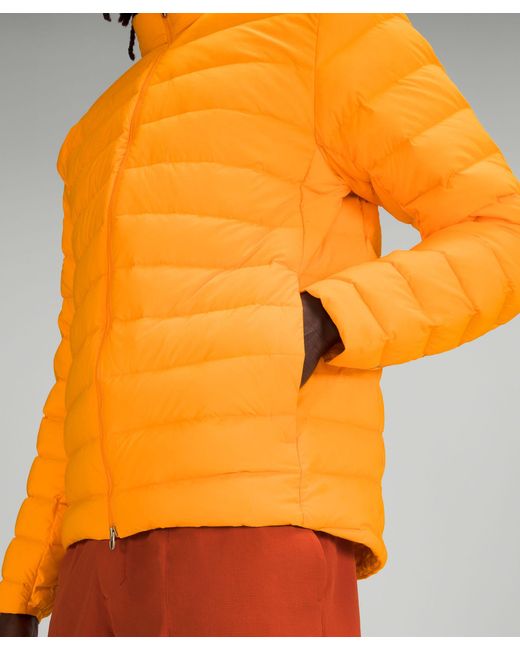 lululemon athletica Orange Navigation Down Jacket for men