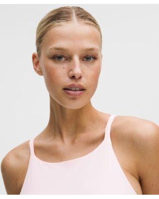 lululemon athletica Pink – Focuser High-Neck Sports Bra Light Support, C/D Cup – – Size Medium