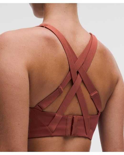 lululemon athletica Red – Energy Sports Bra High Support, B–G Cups – – Size 8