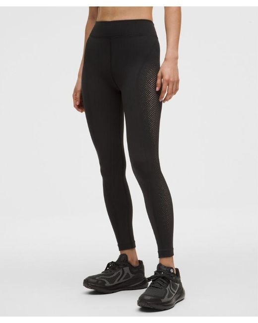 lululemon athletica Black – Revealknit High-Rise Tight Leggings Slnsh Collection – 28" – – Size 16