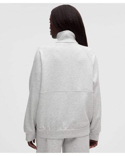 lululemon athletica Gray – Smooth Spacer Oversized Full Zip Hoodie – Color Light/ – Size Large