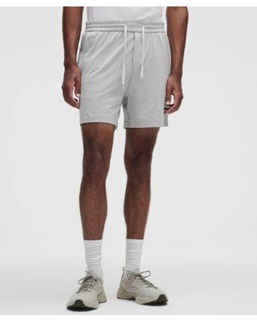 lululemon athletica Gray Soft Jersey Short 5" for men