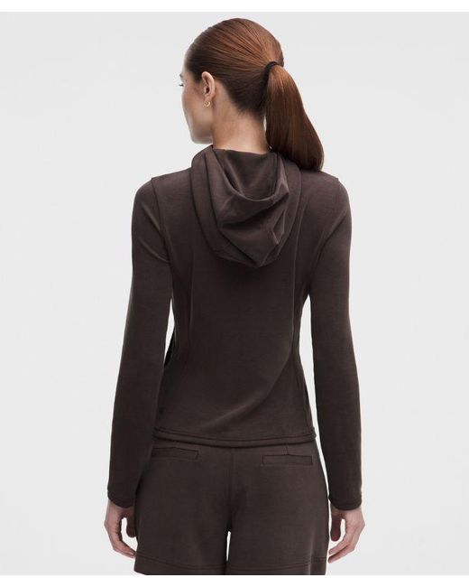 lululemon athletica Black – Lightweight Softstreme Full-Zip Hoodie – – Size Large