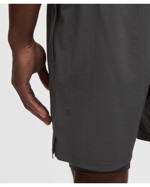 lululemon athletica Black License To Train Lined Short 7" for men