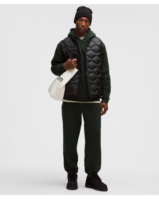 lululemon athletica Black Featherweight 900-Down-Fill Quilted Vest for men