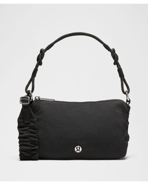 lululemon athletica Black Ruched Shoulder Bag Mini 1.5L