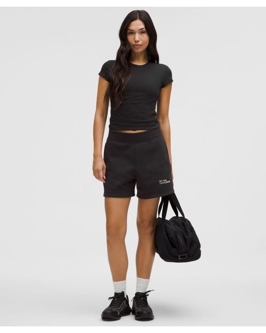 lululemon athletica Black Organic Cotton Baby Tee