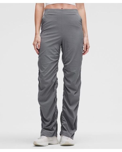 lululemon athletica Gray Dance Studio Slim-Fit High-Rise Flared Pant