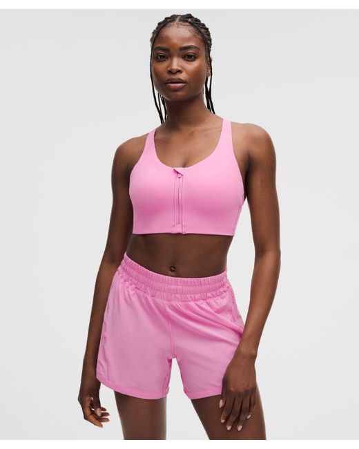 lululemon athletica Pink Energy Zip-Front Bra