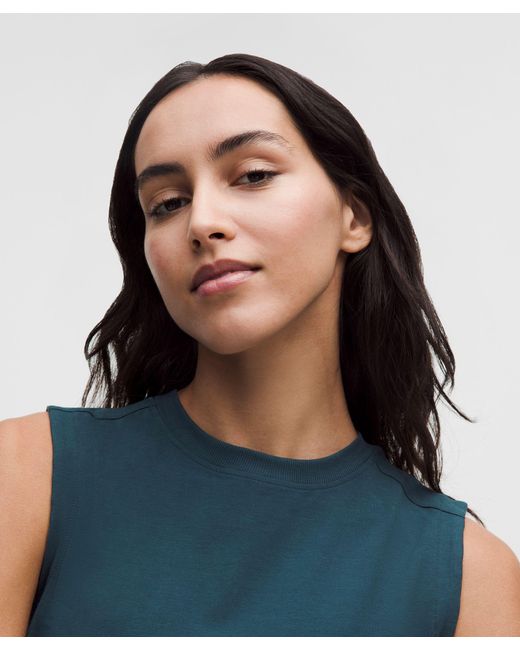 lululemon athletica Blue All Yours Organic Cotton Tank Top